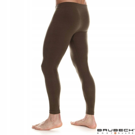 Spodnie termoaktywne męskie Brubeck RANGER WOOL khaki