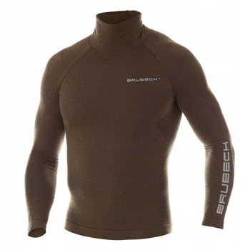 Bluza termoaktywna męska Brubeck RANGER WOOL khaki