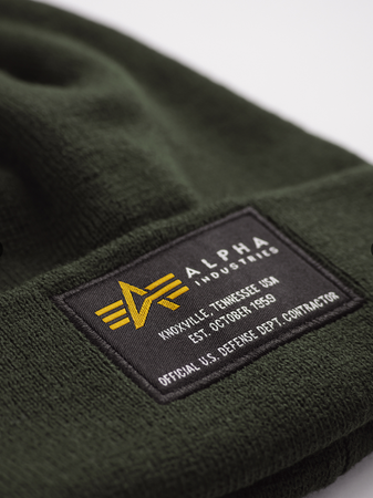 Czapka Alpha Industries Crew Beanie Black