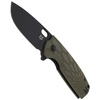 Nóż składany Fox Core OD Green FRN, Cerakote Black N690 by Jesper Voxnaes