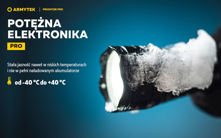 Latarka taktyczna myśliwska Armytek Predator Pro Magnet USB