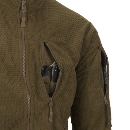 Bluza Helikon ALPHA TACTICAL - Grid Fleece - Czarna XXL