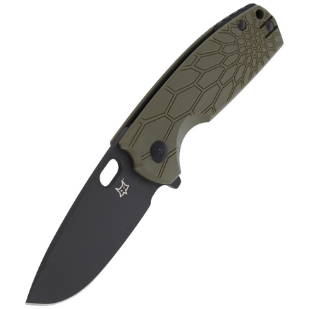 Nóż składany Fox Core OD Green FRN, Cerakote Black N690 by Jesper Voxnaes