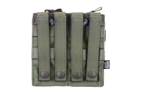 Podwójna ładownica Open I na magazynki AK/M4/G36 ranger green
