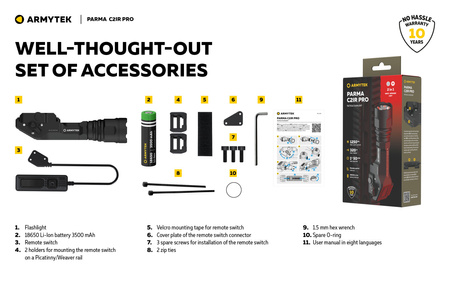 Latarka taktyczna Armytek PARMA C2IR PRO