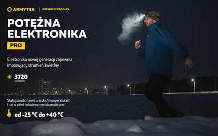 Latarka czołowa Armytek Wizard C2 Pro Max Magnet USB Warm