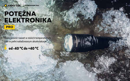 Latarka taktyczna myśliwska Armytek Dobermann Pro Magnet USB