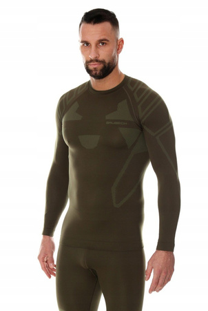 Bluza termoaktywna męska Brubeck RANGER PROTECT khaki