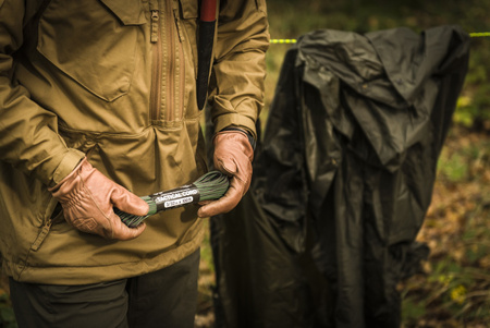 Linka Tactical 275 Cord (30m) - Neon Yellow & Black Stripes