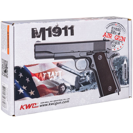 Pistolet Wiatrówka Ranger M1911 BB KWC 4,5mm Blow Back Full Metal Co2
