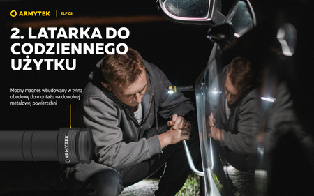 Latarka czołowa Armytek Elf C2 USB White