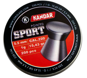 Śrut KANDAR Pointed Sport 5,5 MM