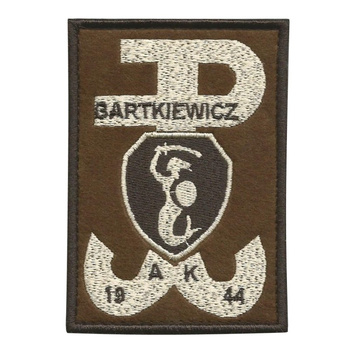 Naszywka Powstanie Warszawskie  Zgrupowanie Bartkiewicz
