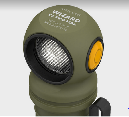 Latarka czołowa Armytek Wizard C2 Pro Max Magnet USB Olive