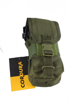 Podwójna ładownica na magazynki Beryl, AK, HK JanySport CORDURA oliwka