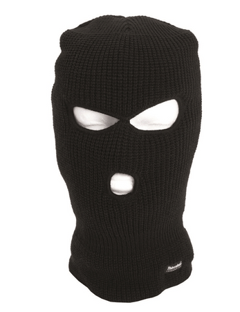 Kominiarka 3-otworowa ocieplana Mil-Tec Czarna