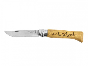 NÓŻ OPINEL 8 INOX MYŚLIWSKI SERIA ANIMAL - ZAJĄC