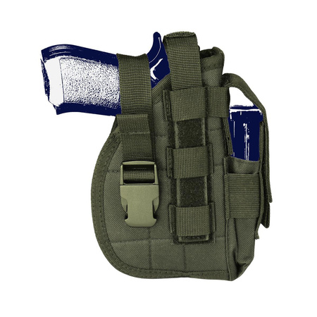 Kabura Pistoletowa Molle Camo M.G. Zielona