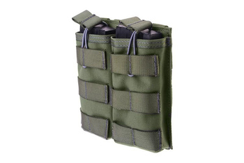 Podwójna ładownica Open I na magazynki AK/M4/G36 ranger green