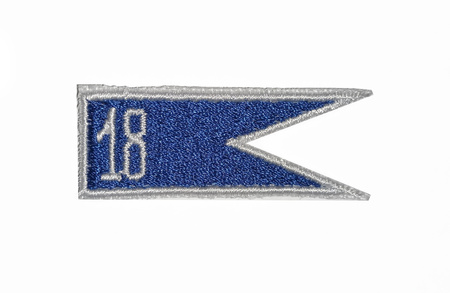 Proporczyk na beret 18 Batalion Dowodzenia haftowany