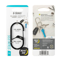 Nite Ize Karabińczyk z podwójną komorą G-Series 3 Stalowy Czarny