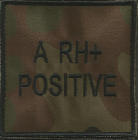 Naszywka grupa krwi A RH+ wz2010
