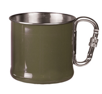Mil-Tec Kubek stalowy z karabińczykiem