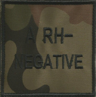 Naszywka grupa krwi A RH- wz2010