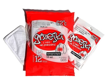 OGRZEWACZ CHEMICZNY GRZEJKI DO CIAŁA - 10 SZTUK