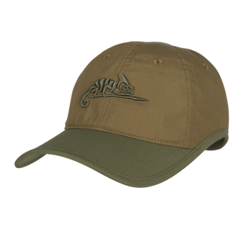 Czapka Helikon Logo Cap - PolyCotton Ripstop - Coyote / Olive Green A