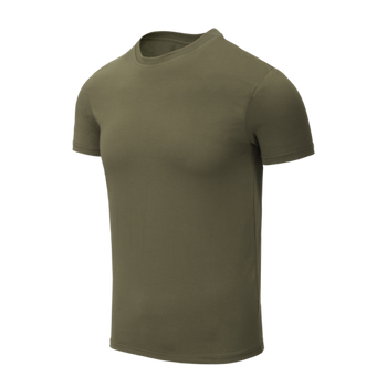 T-Shirt Helikon z bawełny organicznej SLIM - Olive Green