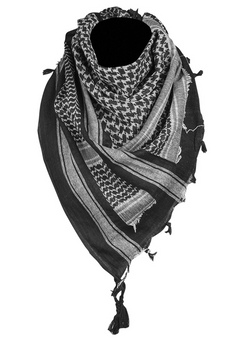 Chusta Arafatka Shemagh Mil-Tec Black/White