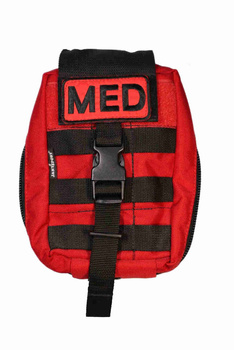 Apteczka JanySport Modułowa Taktyczna Zrywana Cordura Czerwona