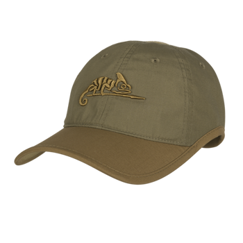 Czapka Helikon Logo Cap - PolyCotton Ripstop - Adaptive Green / Coyote A
