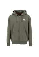 Bluza z kapturem Alpha Industries Basic Zip Hoody SL  dark green