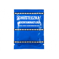 Chusteczka dekontaminacyjna do neutralizacji gazu pieprzowego