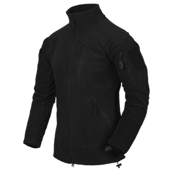 Bluza Helikon ALPHA TACTICAL - Grid Fleece - Czarna M