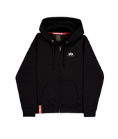 Bluza z kapturem Alpha Industries Basic Zip Hoody SL Czarna