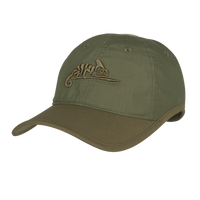 Czapka Helikon Logo Cap - PolyCotton Ripstop - Olive Green / Adaptive Green A