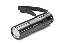 latarka 9 LED, włącznik z tyłu